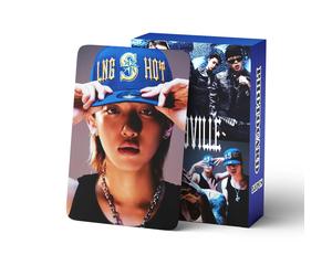 55 piezas LNGSHOT Nuevo Álbum 4SHOVILLE Jay Park Tarjetas Fotográficas Pegatinas Kpop Merch Set de Tarjetas Lomo Tarjetas de Colección para Fans Regalo 124PCS 98207