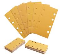 56 Piezas Papel Lija 93x185MM 8 Agujeros lijas Grano 40 60 80 120 180 240 320 Papel Lija Madera para Lijadora Rectangular Schleifpapier Compatible con Bosch PSM 200AES,PSS 250AE,GSS23A