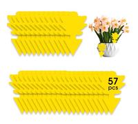 57 Piezas Trampas para Moscas, amarillas contra mosquitos de luto, control de plagas, sin insecticidas, pegatinas amarillas, trampa para moscas de la fruta altamente eficaz