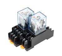 5A MY2NJ MY4NJ Relay Switch With Socket Base LED AC 110V 220V DC 12V 24V 1pcs(AC110V MY4)