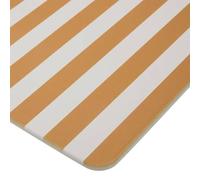 5five - Alfombrilla de baño de diatomita a Rayas Amarillas - 60 x 39 cm, Ultra Absorbente, Antideslizante - para baño
