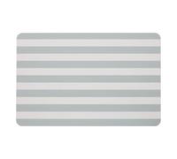 5five - Alfombrilla de baño de diatomita a Rayas - Verde celadón - 60 x 39 cm, Ultra Absorbente, Antideslizante - para baño