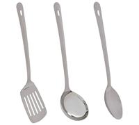 5five Brilliance - Juego de utensilios de cocina (33 cm, 3 unidades), color plateado