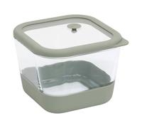 5Five - Caja cuadrada de silicona y vidrio borosilicato - 1,35 l - 15 x 11,3 cm - Conservación, almacenamiento de alimentos, accesorio de cocina