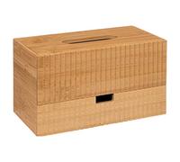 5five - Caja de pañuelos con cajones Tierra desconocida bambú