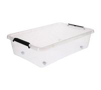 5five - caja de plástico transparente clip n box 22l
