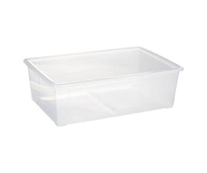 5five - Caja de plástico transparente de 30 l "store n box"