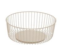 5five - cesta color edition redonda, 28,5 cm de diámetro, color beige
