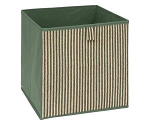 5Five - Cesta de almacenaje de poliéster verde MIX’N MODUL - 31 x 31 x 31 cm - Organizador para el hogar, caja de almacenaje multiusos, accesorio práctico
