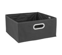5five - cesta de tela "mix n modul" 31x15cm gris claro moteado Black