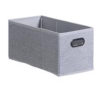 5five - cesta de tela "mix n modul" gris claro jaspeado 15x31cm