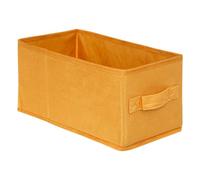 5five - cesta de terciopelo "mix n modul" 15x31cm amarilla