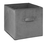 5five - cesta de terciopelo "mix n modul" 31x31cm gris antracita
