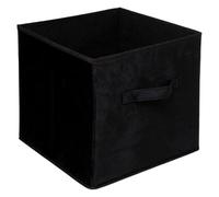5five - cesta de terciopelo "mix n modul" 31x31cm negro