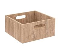 Five - Caja de almacenaje de 31 x 31 x 15 cm, Madera Color Roble