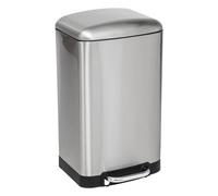 5Five - Cubo de basura de acero inoxidable Ariane de 20 l - Cubo extraíble y asa trasera - Cierre silencioso