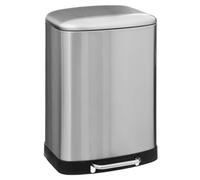 5Five - Cubo de basura de acero inoxidable Ariane de 50 l - Cubo extraíble y asa trasera - Cierre silencioso