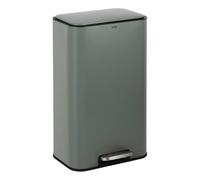 5five - cubo de basura rectangular con pedal delta, 30 litros, verde