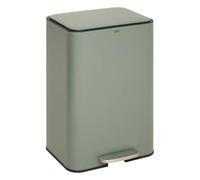 5five - cubo de basura rectangular con pedal delta, 50 litros, verde