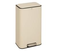 5five - cubo de basura rectangular con pedal delta de 30 litros, color arcilla