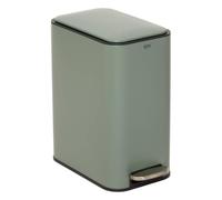 5five - cubo de basura rectangular y estrecho con pedal delta, 20 l, verde