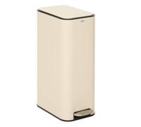 5five - cubo de basura rectangular y estrecho con pedal delta, 30 l, color arcilla