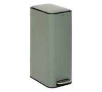 5five - cubo de basura rectangular y estrecho con pedal delta, 30 l, verde