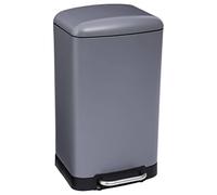 FIVE Papelera/cubo de basura/contenedor de residuos con pedal Antracita 30L Ariane, Metal, L.34 x P.32 x A.61 cm