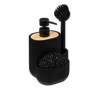 5five - dispensador de jabón "blackwood" de 500 ml con accesorios negro