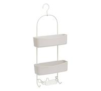5Five - EASYBATH Estante de Ducha Beige de Acero y plástico - 27,8 x 13,2 x 68,5 cm - Almacenamiento de baño, Organizador de Ducha, Accesorio de baño