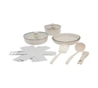 5five Essentiels - Batería de cocina (12 piezas), color beige
