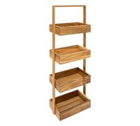 5five - estantería blackacia, 4 Niveles, 88x26cm, Madera de Acacia