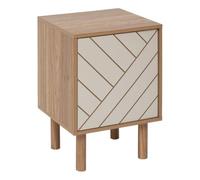 5five - estantería mix'n'match de 1 puerta en madera y diseño a rayas