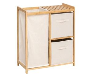 5five - estantería Tidy Box con cestas de bambú marrón 66x33,3cm