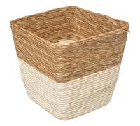 5five Five-Scatola portaoggetti Bicolore 31 x 31 cm, Intrecciata Bicol, cm