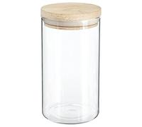 5five - hermet" tarro de cristal de 1l con tapa de madera