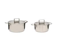 5Five - Juego de ollas plateadas, accesorio de cocina, cocina