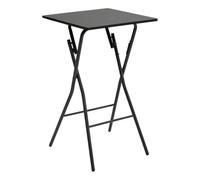 5five Mesa de Bar Plegable 60 x 60 cm Negro