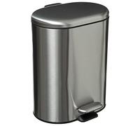 5five - Papelera metálica Cierre Suave Siliflex 6 L Acero inoxidable