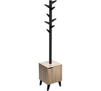 5five - Perchero ceda Efecto Roble Natural Negro