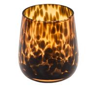 5five - portacepillos de Dientes de Cristal marrón Dotty Flames