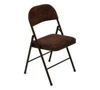 5five - Silla Plegable con Asiento Reforzado de Terciopelo Flexy+ marrón