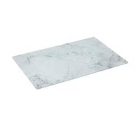 5five - Tabla de cortar cristal 30 x 20 cm, efecto mármol blanco