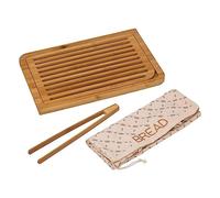 5five - Tabla de cortar pan con accesorios de bambú 40 x 27 cm