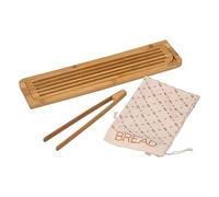 5five - Tabla de cortar pan con accesorios de bambú 50 x 13 cm