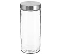 5five - tarro de cristal con tapa de acero inoxidable 2l "nixo" 2l