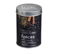 5five - Tarro de especias (60 g, metal "Black Edition"), color negro