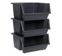 5five - Torre de almacenamiento esencial rectangular de 66 cm, color negro