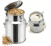 5l -88l Jarra de Leche Inoxidable Hermético, Lechera con Tapa y Anillo de Sellado, Bidón de Transporte de Fácil Limpieza, Cubo acero inoxidable Multiuso(No Spigot,22L/5.81Gal)