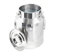 5L 8L 9L 10L 14L 28L Lechera Acero Inoxidable Grado Alimenticio Bidón Sellado con Asa para Transporte de Leche Barril Hermético Sin Olores(No Spigot,11L/2.91Gal)